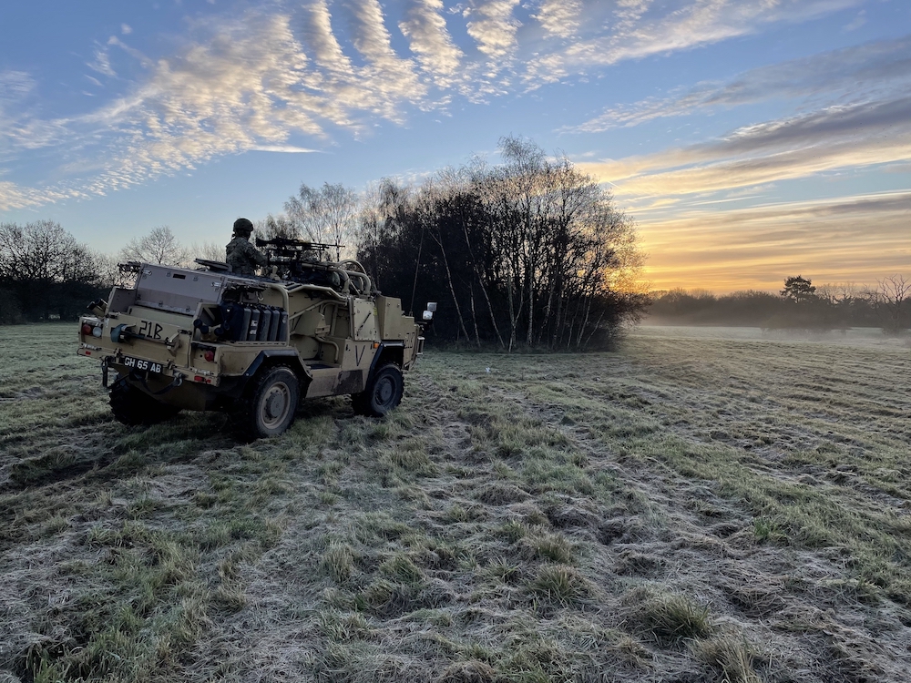 A Jackal fighting vehicle